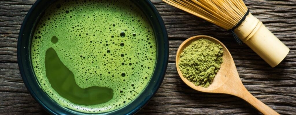 green matcha tea prepared