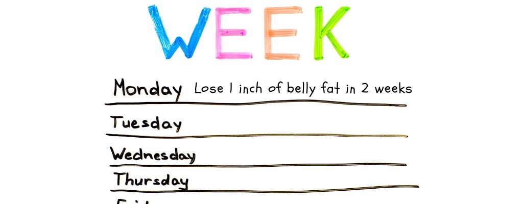 lose 1 inch of belly fat in 2 weeks