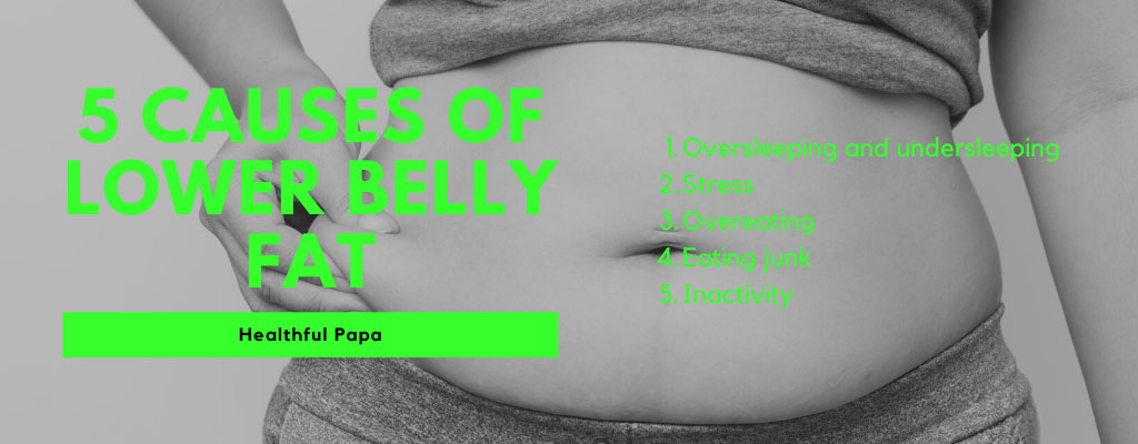 causes of lower belly fat