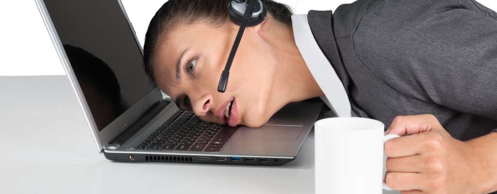 lady sleeping on keyboard 